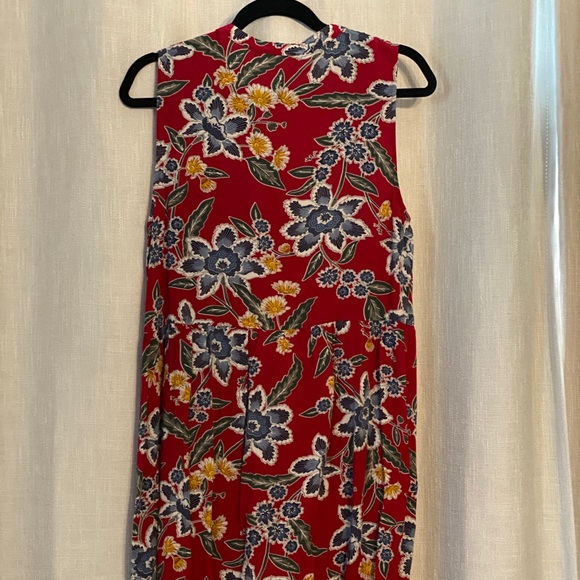 Old Navy Split Neck Tie Swing Dress Large - Picture 3 of 3